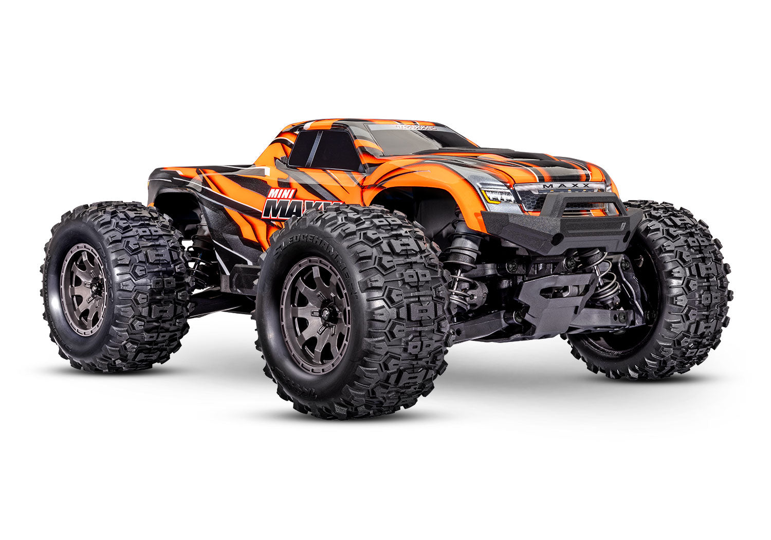 Traxxas Mini Maxx® Brushless RTR TQ BL-2s Orange - USB-C Charger & 2s LiPo