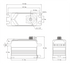 SRT BHX6 LW HV (0.053s/35kg/8.4V) Brushless Digital Servo