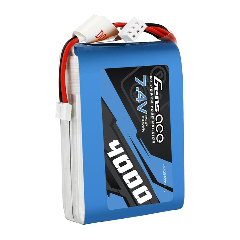 Gens ace 4000mAh 7.4V 2S1P Transmitter Lipo Battery pack