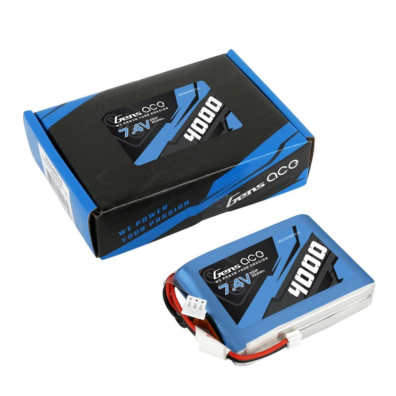 Gens ace 4000mAh 7.4V 2S1P Transmitter Lipo Battery pack