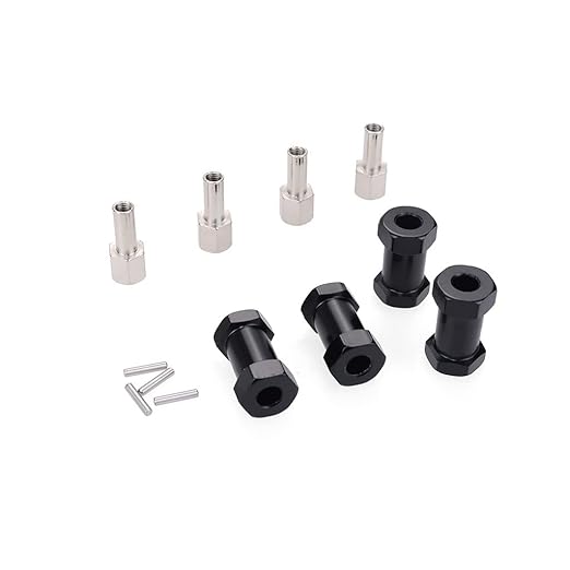 ProtonRc 12mm Hub Hex Wheel Drive Adapter 20mm Extension For 1/10 RC Crawler Car Parts SCX10 Wraith