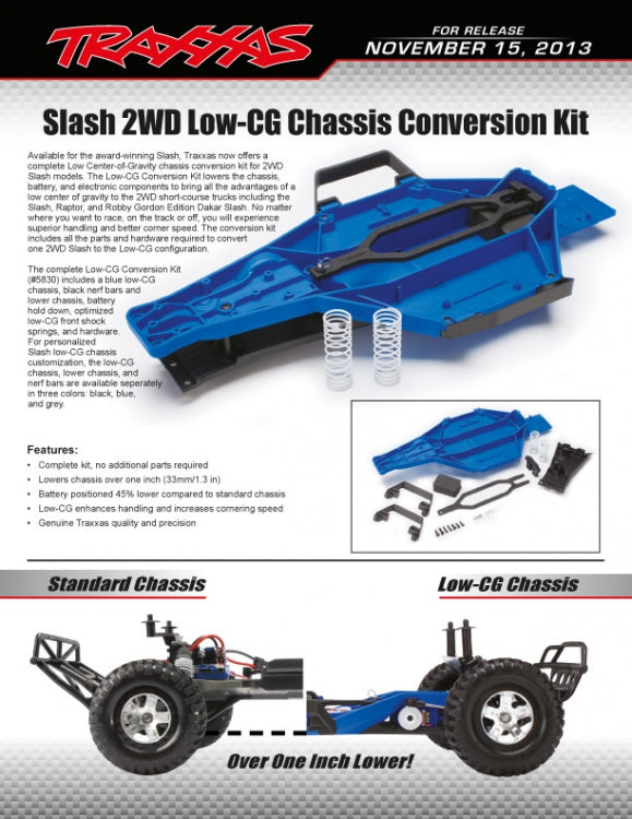 Traxxas Slash 2WD LCG Conversion Kit