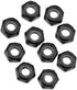 ProtonRC Thin Nylon Locking Hex Nut M3 Black ( 10 pcs )