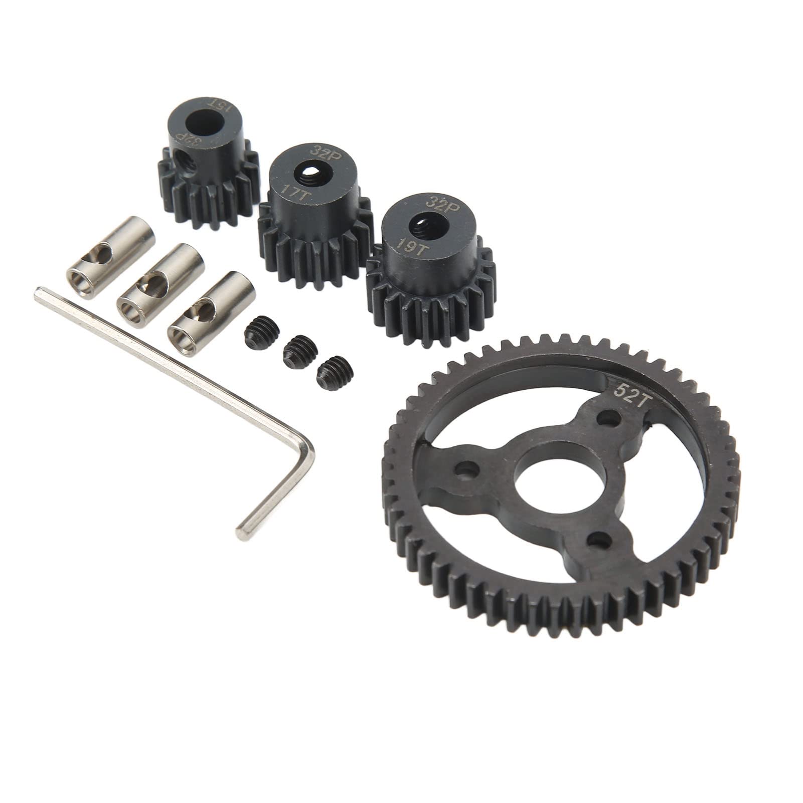 ProtonRC Steel Metal Spur Motor Gear Set 52T 15T 17T 19T for Traxxas Slash