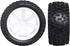 ProtonRC Pre-Glued 12mm Hex Wheel Rims Rubber Tires with Foam Inserts, Height 88mm, for 1/10 Buggy, Set of 4