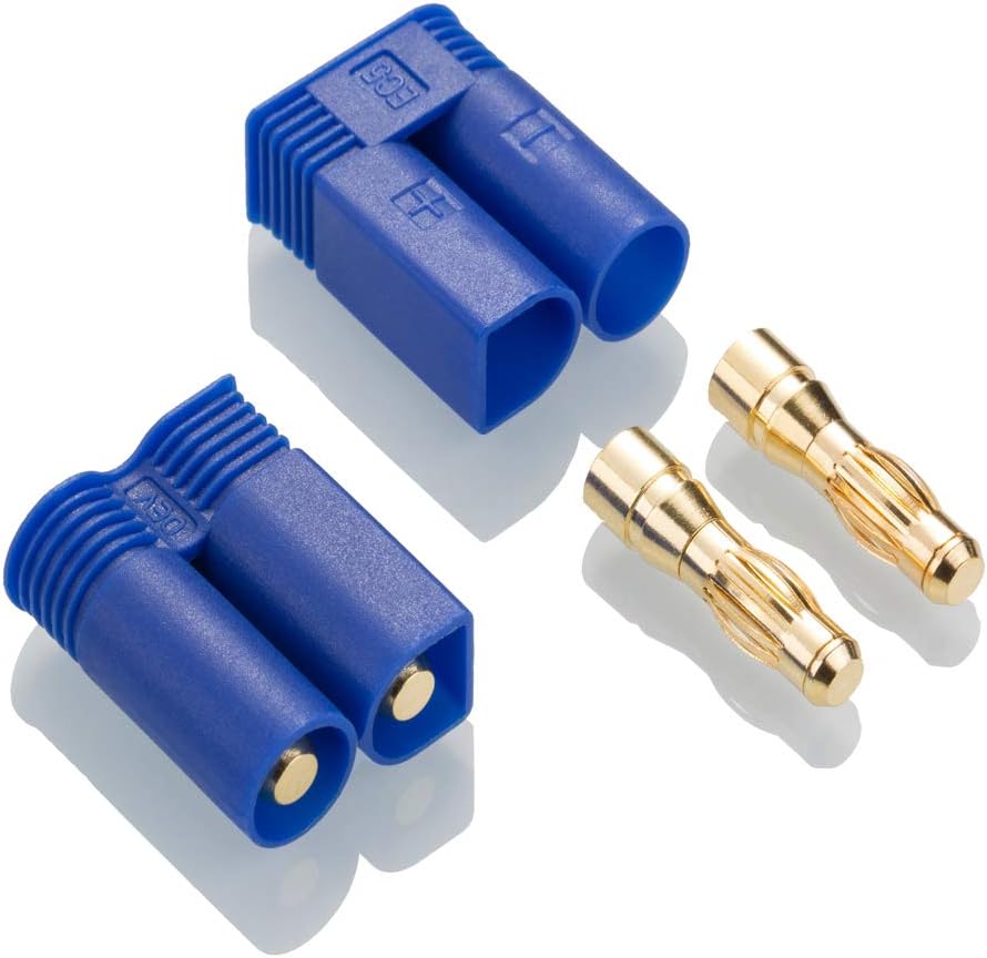 ProtonRC 5 Pairs EC5 Banana Plug Connectors Female Male 5.0mm Gold Bullet for RC ESC LIPO Battery