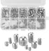 ProtonRC 200Pcs M3 M4 M5 M6 M8 Hex Allen Head Socket Grub Screw Set Stainless Steel Cup Point Metric Screws Assortment Fasteners Kits