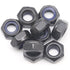 ProtonRC 10 Pcs M2 x 0.4mm Black Nylock Nuts Hex Nylon Insert Self Lock Nuts