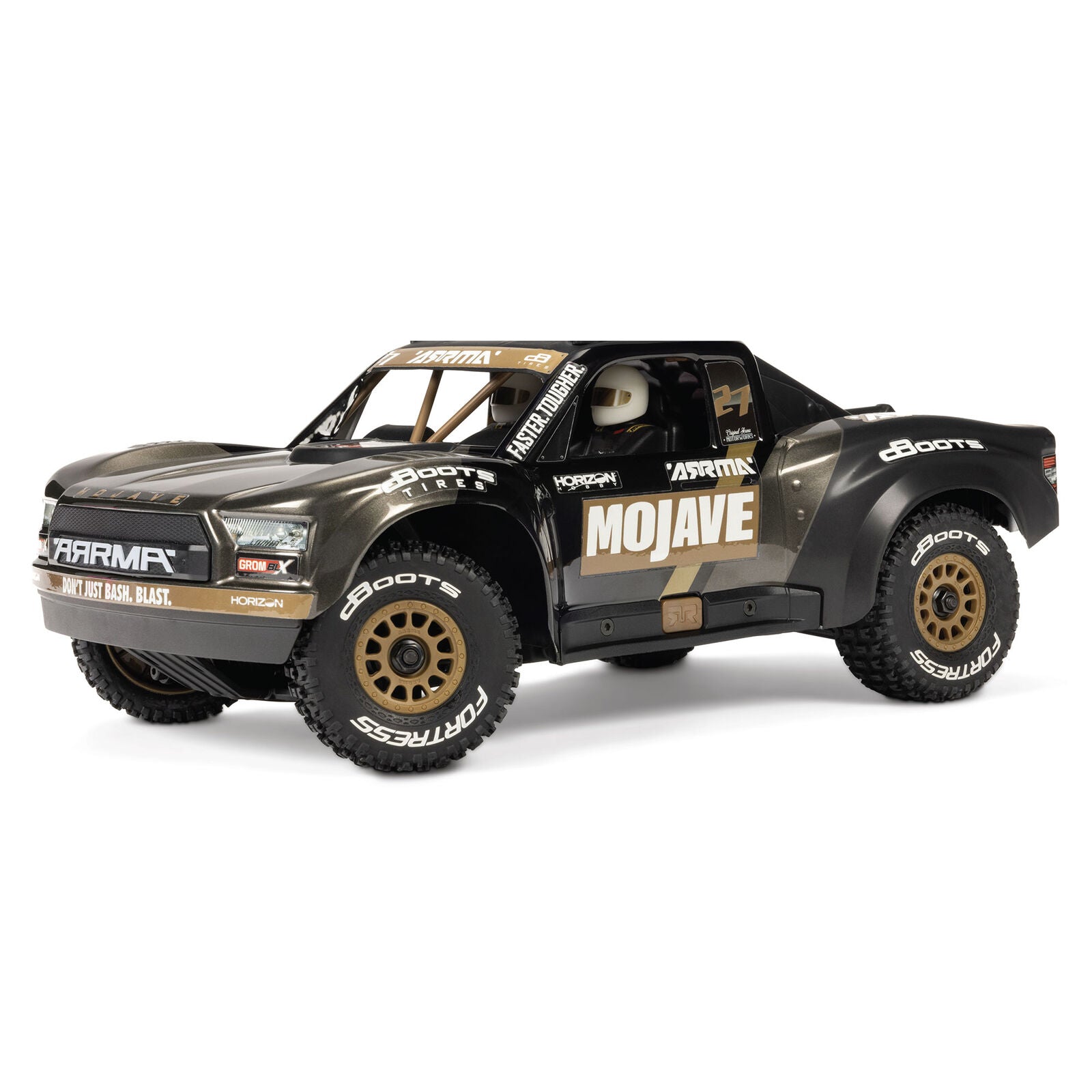 Arrma Mojave Grom 223S BLX 1/18 Brushless RTR 4WD Desert Truck (Black) w/SLT2 2.4GHz Radio & DSC