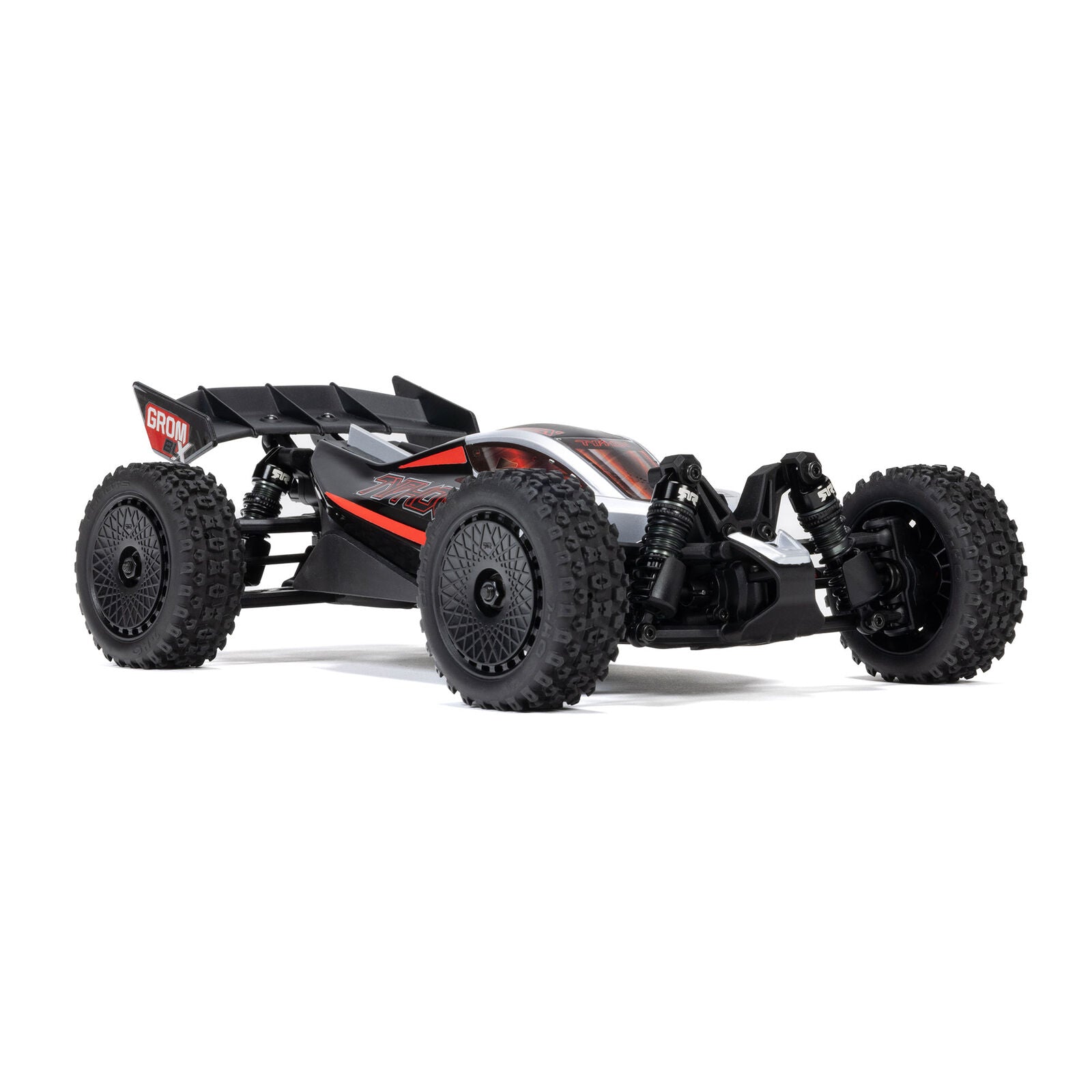 Arrma Typhon Grom 223S BLX 1/18 Brushless RTR 4WD Buggy (Black/Silver) w/SLT2 2.4GHz Radio & DSC