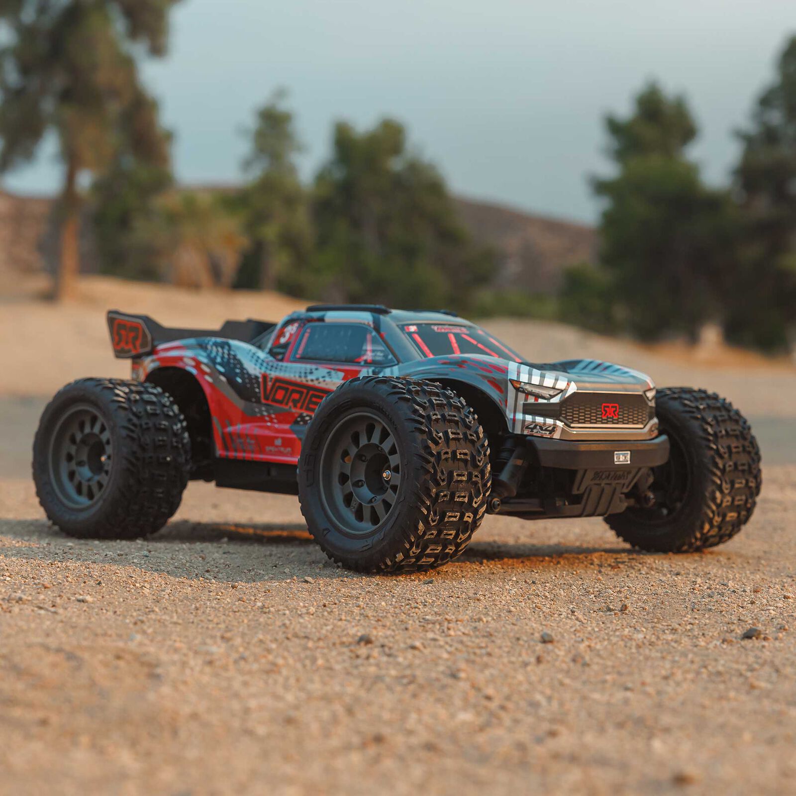 Arrma Vorteks 223S 1/10 BLX Brushless RTR 4WD Stadium Truck (Red) w/SLT3 2.4GHz Radio & DSC