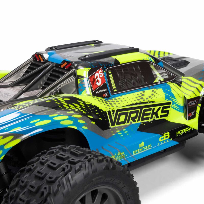 Arrma Vorteks 223S 1/10 BLX Brushless RTR 4WD Stadium Truck (Teal) w/SLT3 2.4GHz Radio & DSC