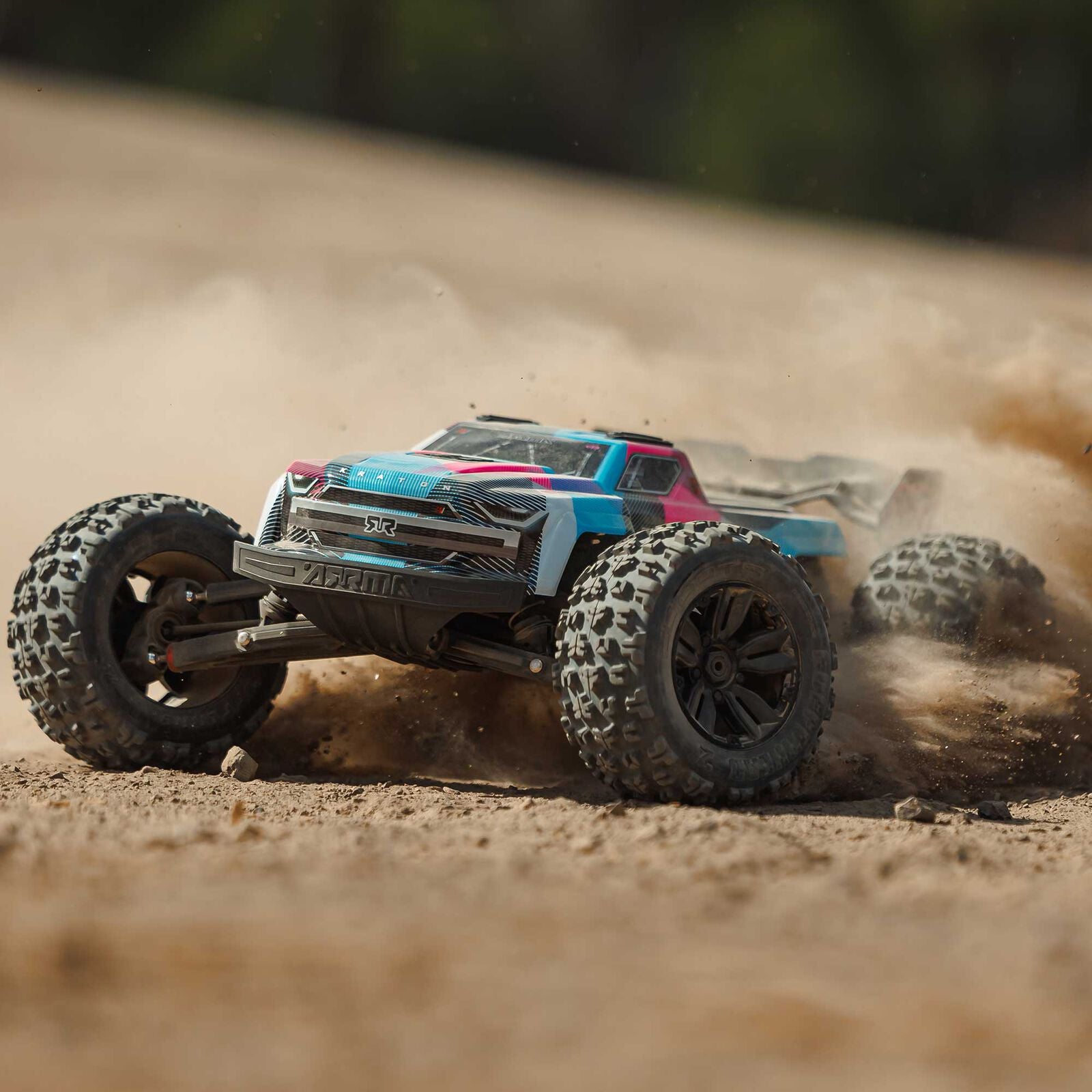 Arrma Kraton 6S BLX RTR 1/8 4WD Brushless Monster Truck (Blue/Pink) (V6) w/SLT3 2.4GHz Radio