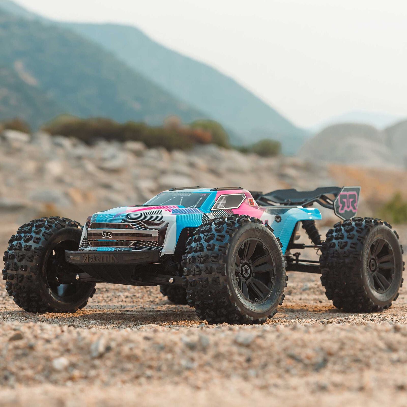 Arrma Kraton 6S BLX RTR 1/8 4WD Brushless Monster Truck (Blue/Pink) (V6) w/SLT3 2.4GHz Radio