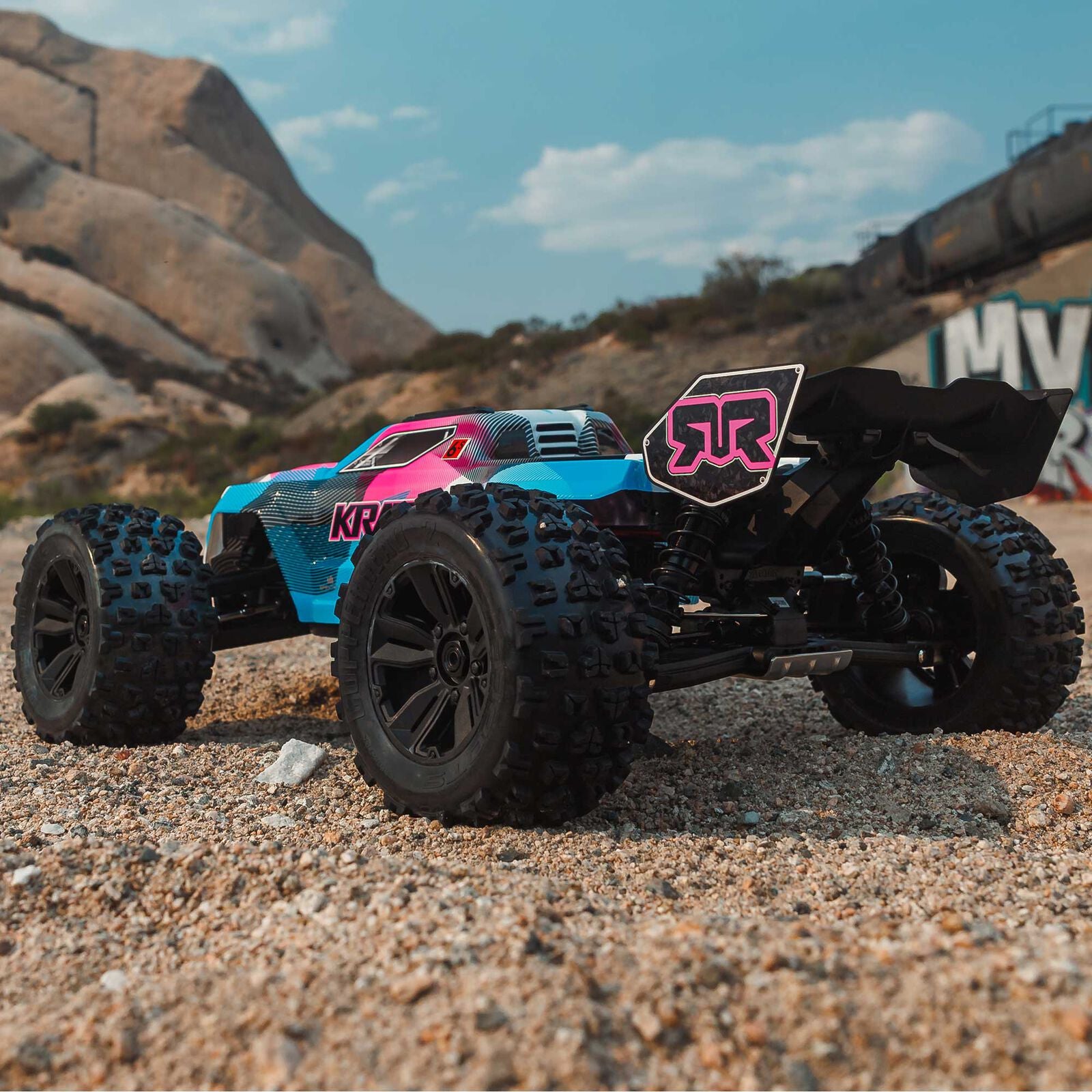 Arrma Kraton 6S BLX RTR 1/8 4WD Brushless Monster Truck (Blue/Pink) (V6) w/SLT3 2.4GHz Radio