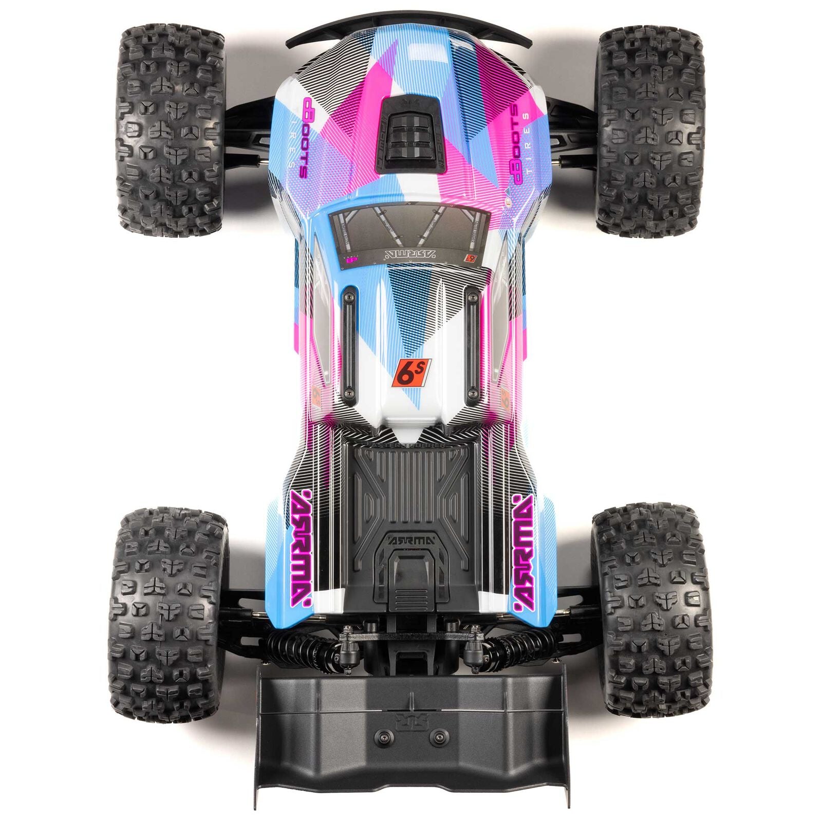 Arrma Kraton 6S BLX RTR 1/8 4WD Brushless Monster Truck (Blue/Pink) (V6) w/SLT3 2.4GHz Radio