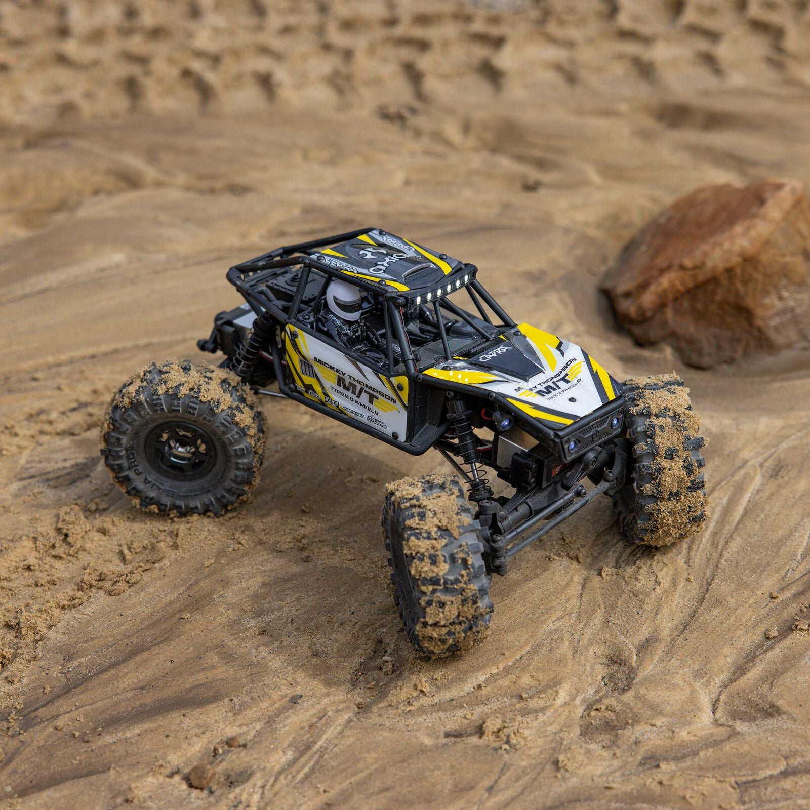 Axial UTB18 Capra 4WS 1/18 RTR 4WD Unlimited Trail Buggy (Yellow) w/2.4GHz Radio, Battery & Charger