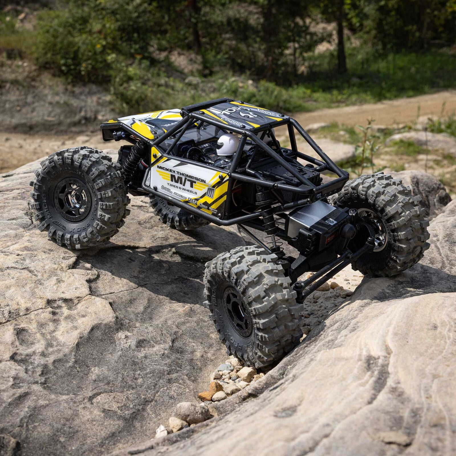 Axial UTB18 Capra 4WS 1/18 RTR 4WD Unlimited Trail Buggy (Yellow) w/2.4GHz Radio, Battery & Charger