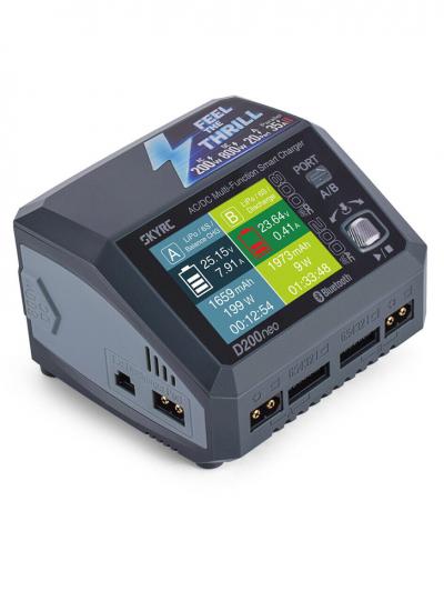 SkyRC D200 NEO DUO AC/DC CHARGER (AC 200W - DC 2X400W)