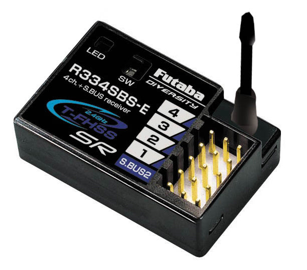 Futaba Receiver R334SBS-E 4CH S.BUS2 T-FHSS-SR Diversity