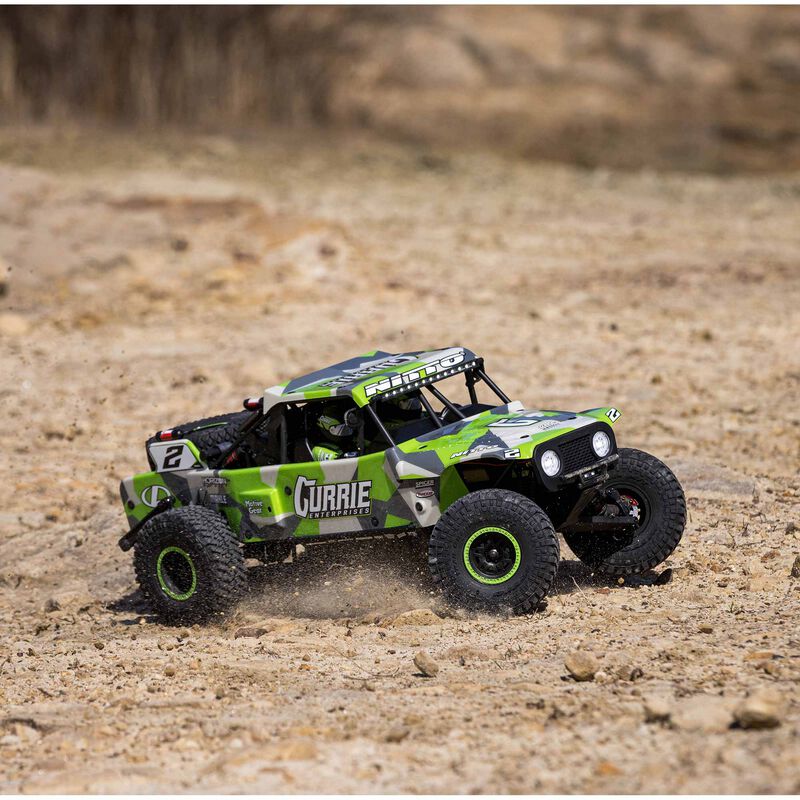 Losi Hammer Rey U4 1/10 RTR 4WD Brushless Rock Racer Truck (Green) w/2.4GHz Radio, AVC & SMART