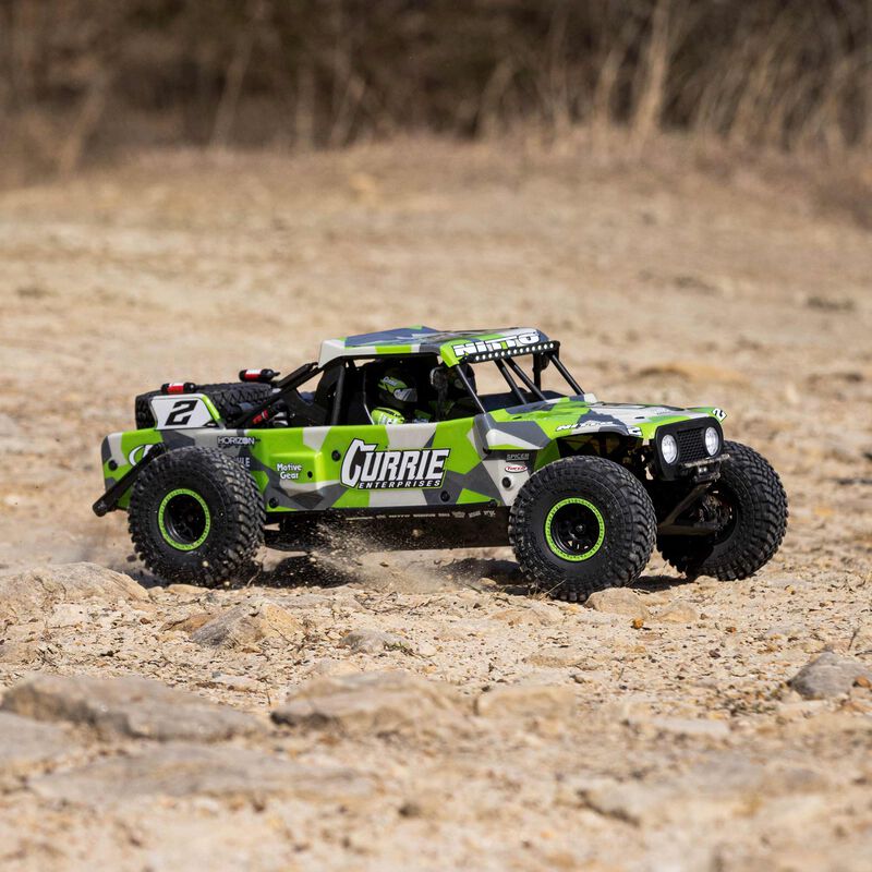 Losi Hammer Rey U4 1/10 RTR 4WD Brushless Rock Racer Truck (Green) w/2.4GHz Radio, AVC & SMART