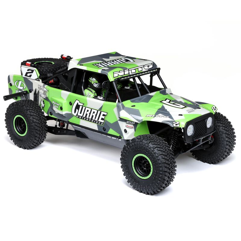 Losi Hammer Rey U4 1/10 RTR 4WD Brushless Rock Racer Truck (Green) w/2.4GHz Radio, AVC & SMART