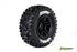 Louise SC-UPHILL 1/10 Short Course Tires on Black 2WD Front Wheels