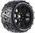 Louise RC Mt-Mallet Speed 1/8 Monster Truck Tires, 0" & 1/2" Offset, 17mm Removable - LT3355SB ( Pack of 2 )