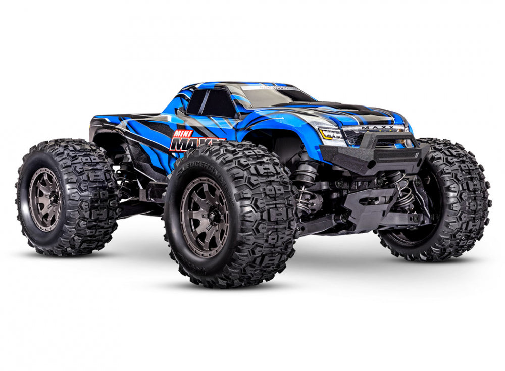 Traxxas Mini Maxx® Brushless RTR TQ BL-2s Blue - USB-C Charger & 2s LiPo