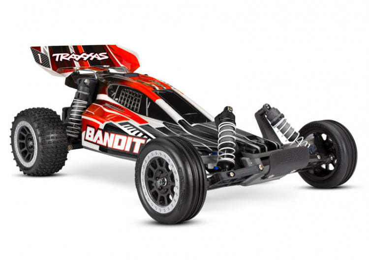 Traxxas Bandit 2WD 1/10 RTR TQ Red - with USB-C charger/7cell NiMH 3000mAh