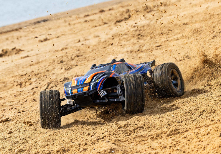 Traxxas Rustler 4x4 VXL Brushless RTR 1/10 4WD Stadium Truck (Orange) w/TQi 2.4GHz Radio & TSM