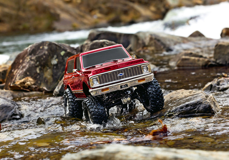 Traxxas TRX-4 1/10 High Trail Edition RC Crawler w/'72 Chevy K5 Blazer Body (Red) & TQi 2.4GHz Radio