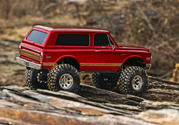 Traxxas TRX-4 1/10 High Trail Edition RC Crawler w/'72 Chevy K5 Blazer Body (Red) & TQi 2.4GHz Radio