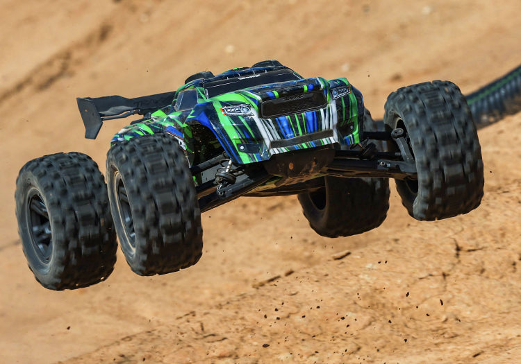 Traxxas Sledge RTR 6S 4WD Electric Brushless 1/8 Monster Truck (Green) w/Belted Sledgehammer Tires & TQi 2.4GHz TSM Radio