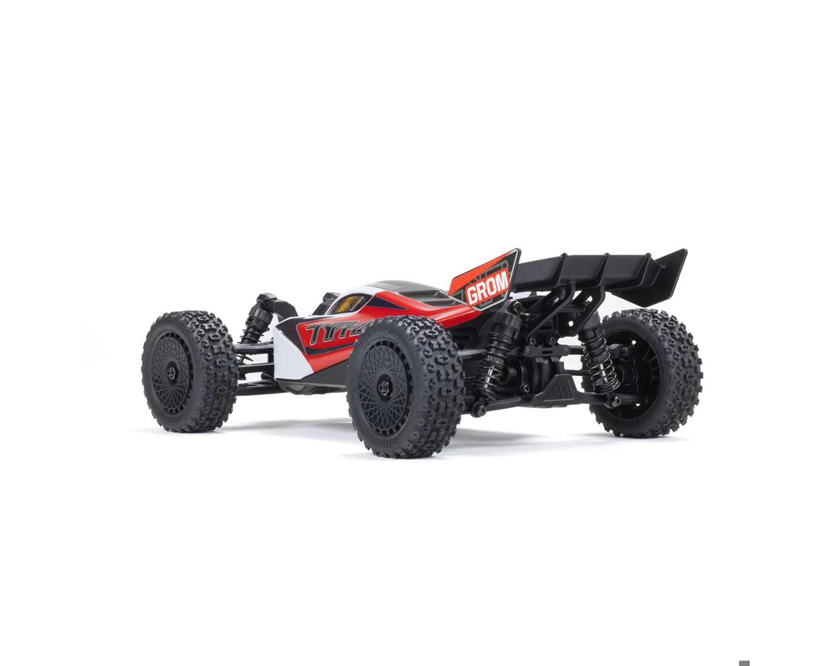 Arrma Typhon Grom MEGA 4WD 380 Brushed 1/18 Buggy RTR (Red/White) w/SLT2 2.4GHz Radio, Battery & Charger