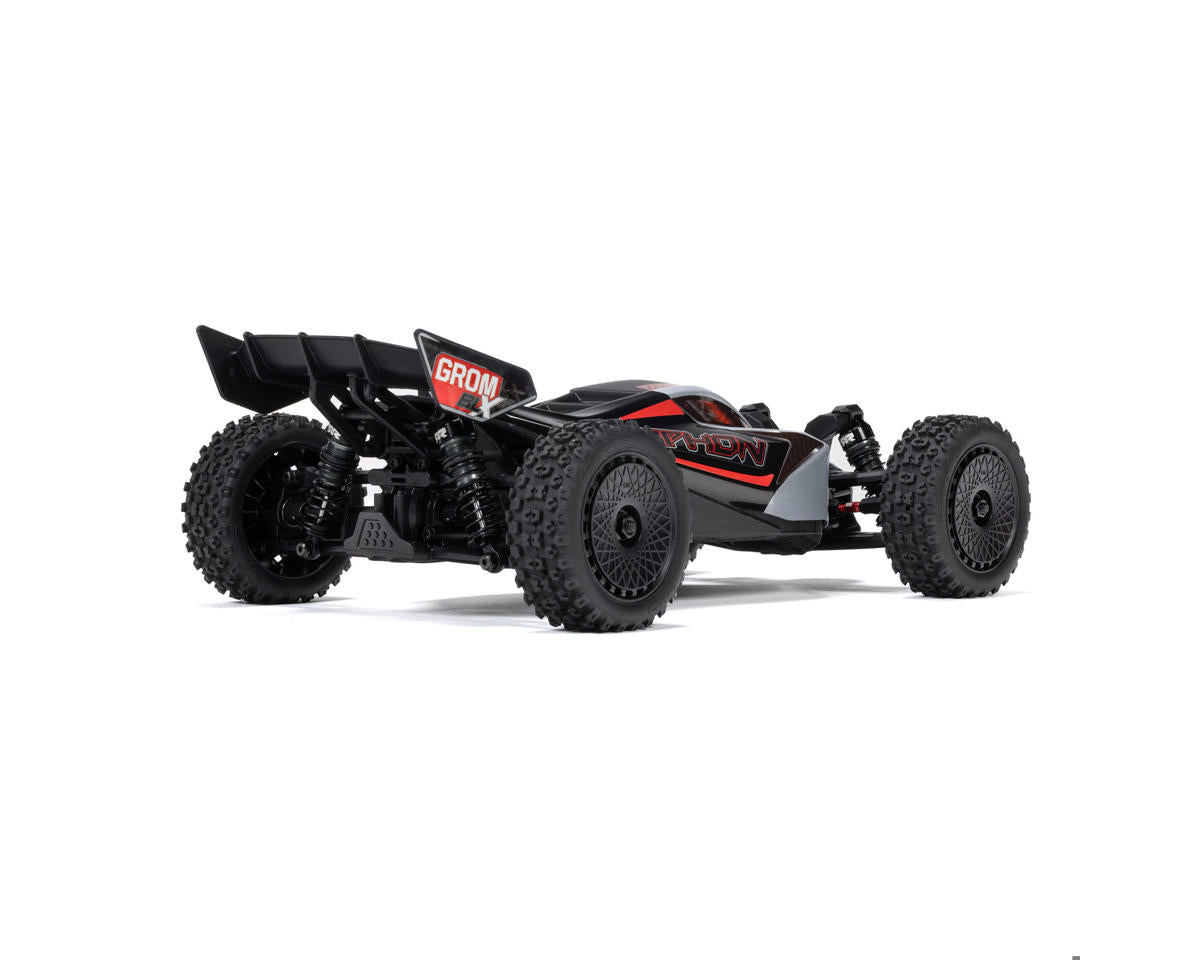 Arrma Typhon Grom 223S BLX 1/18 Brushless RTR 4WD Buggy (Black/Silver) w/SLT2 2.4GHz Radio & DSC