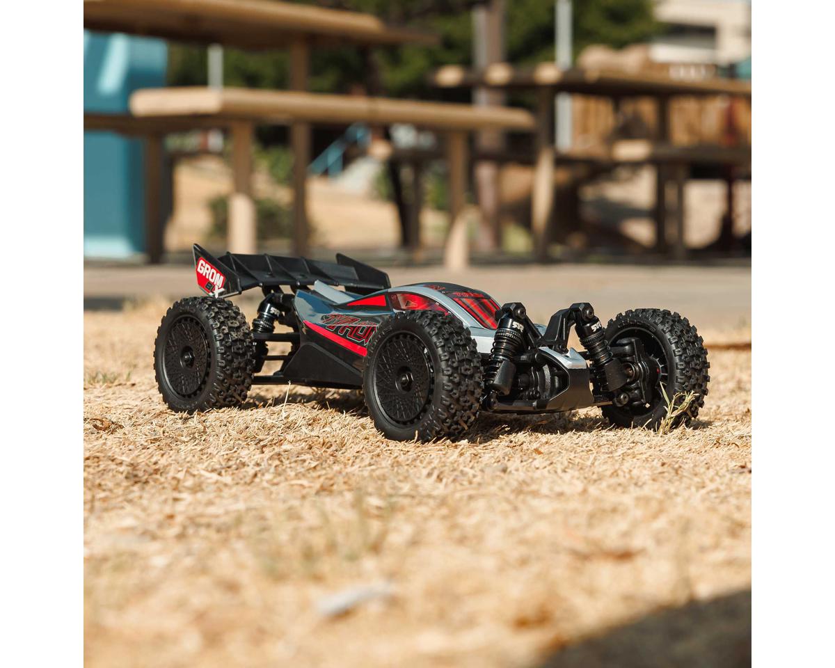 Arrma Typhon Grom 223S BLX 1/18 Brushless RTR 4WD Buggy (Black/Silver) w/SLT2 2.4GHz Radio & DSC