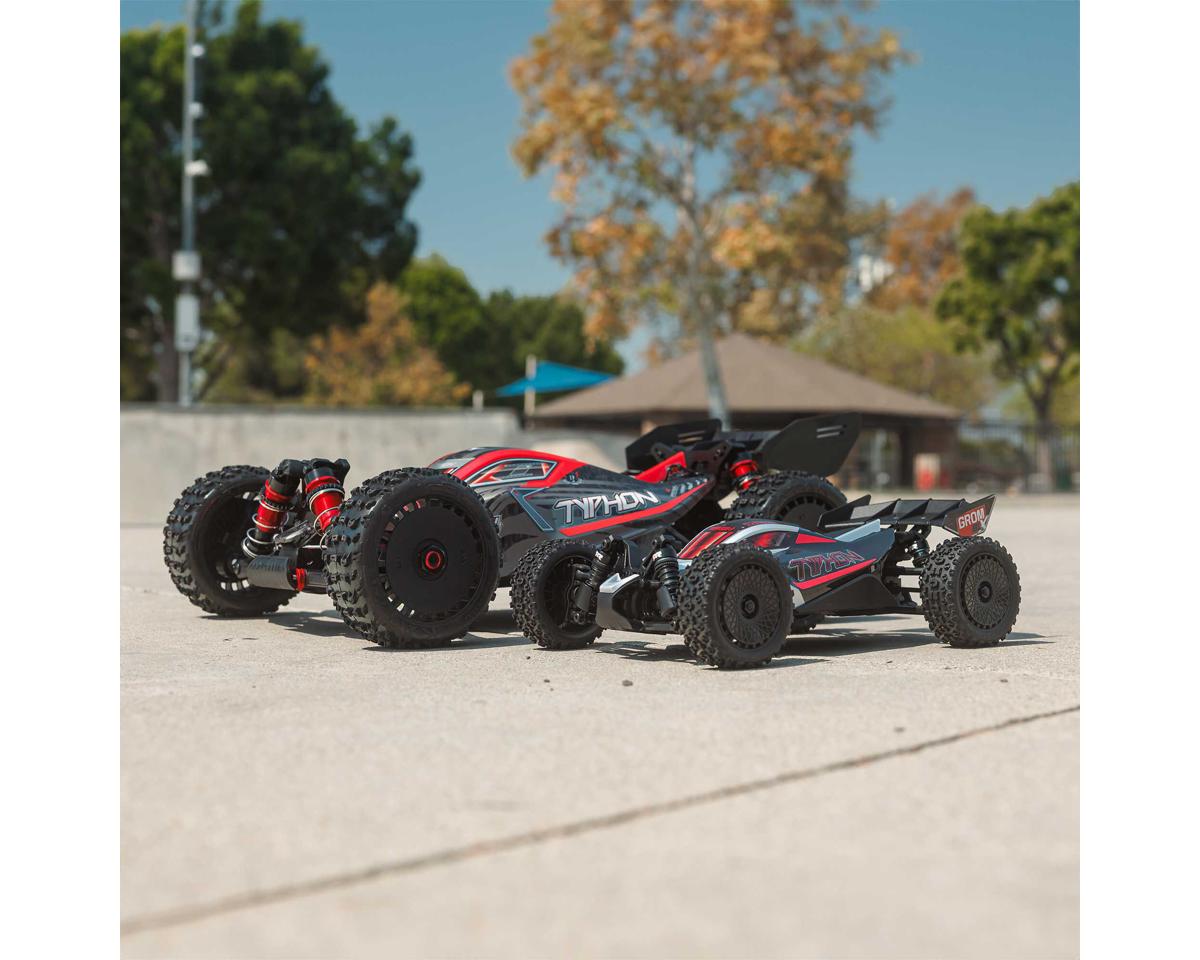 Arrma Typhon Grom 223S BLX 1/18 Brushless RTR 4WD Buggy (Black/Silver) w/SLT2 2.4GHz Radio & DSC