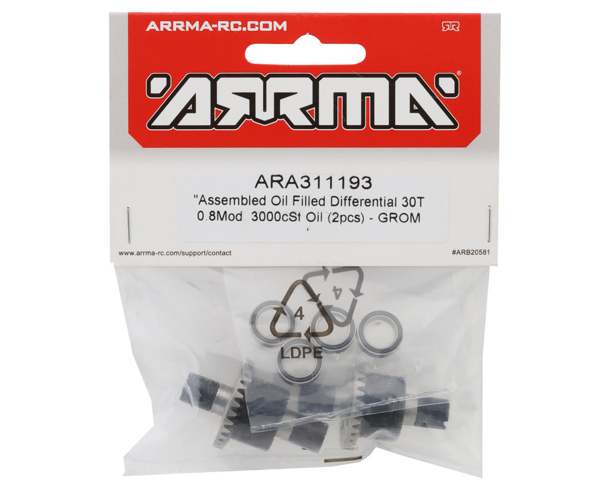 Arrma Grom Assembled Oil Filled Differential (30T)