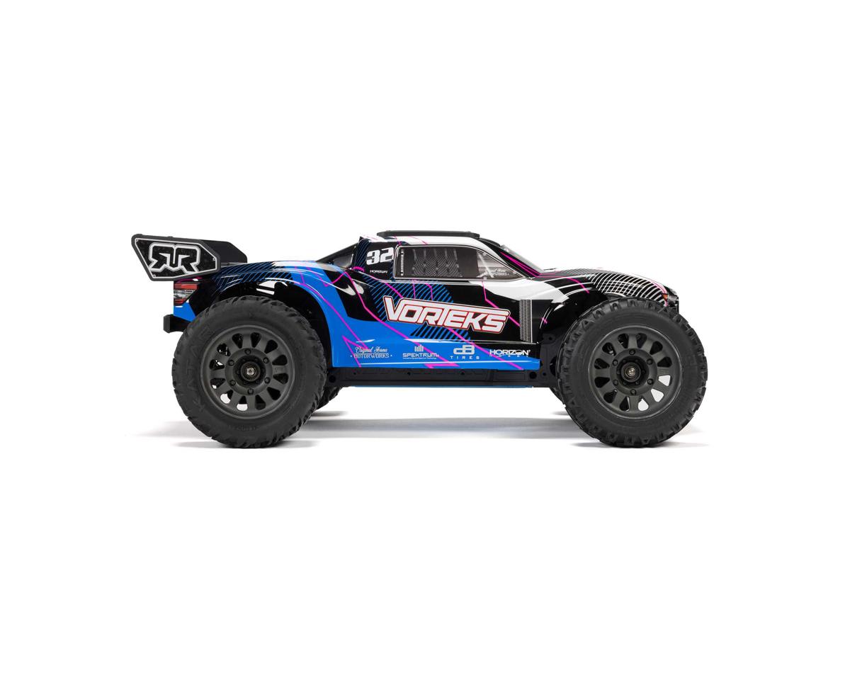 Arrma Vorteks 2WD MEGA 550 RTR Brushed 1/10 Off-Road Stadium Truck (Blue) w/SLT2 2.4GHz Radio