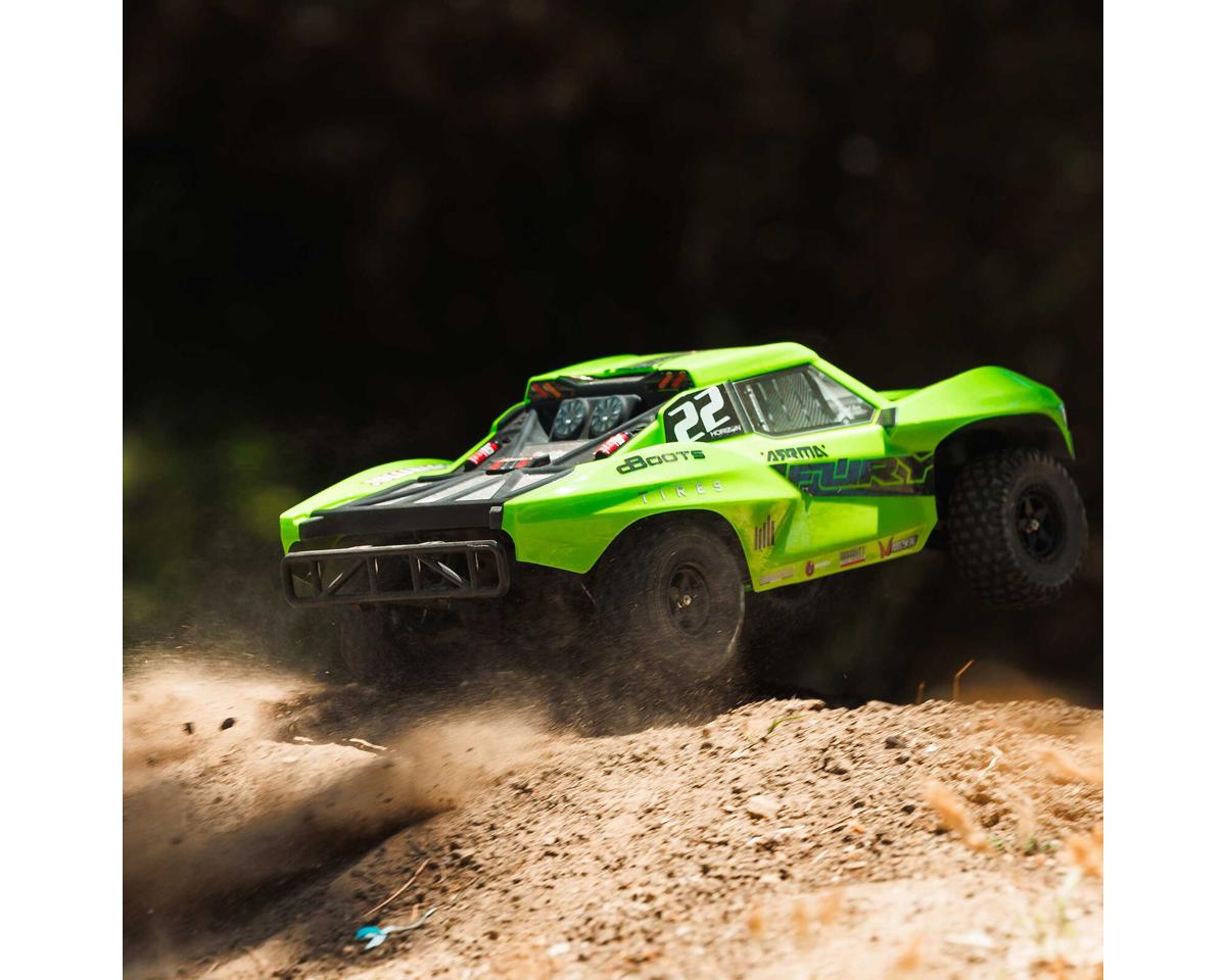 Arrma Fury 2WD MEGA 550 1/10 RTR Short Course Truck (Green) w/SLT2 2.4GHz Radio