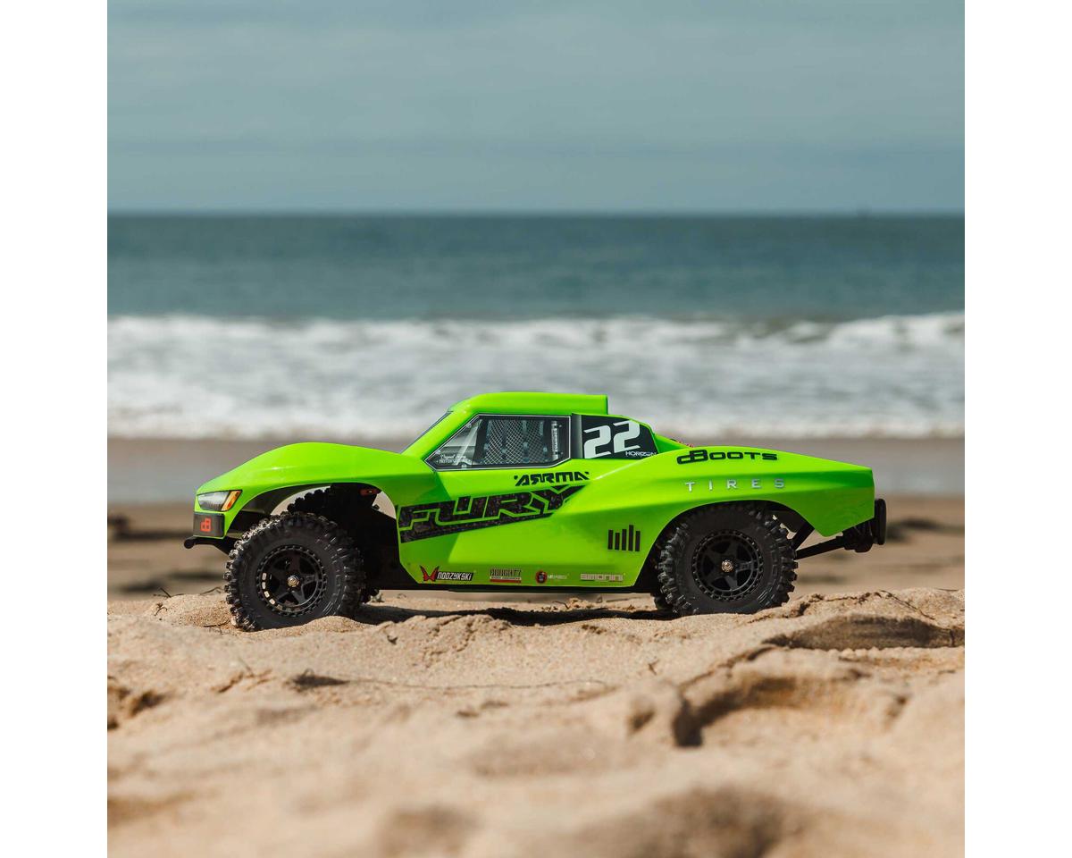 Arrma Fury 2WD MEGA 550 1/10 RTR Short Course Truck (Green) w/SLT2 2.4GHz Radio