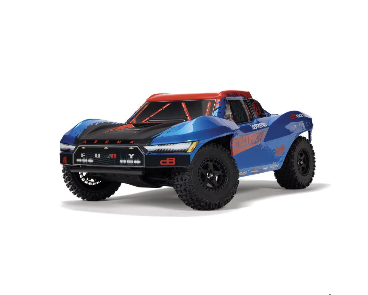 Arrma Fury 223S BLX 1/10 Brushless RTR 2WD Short Course Truck (Blue) w/SLT2 2.4GHz Radio & DSC