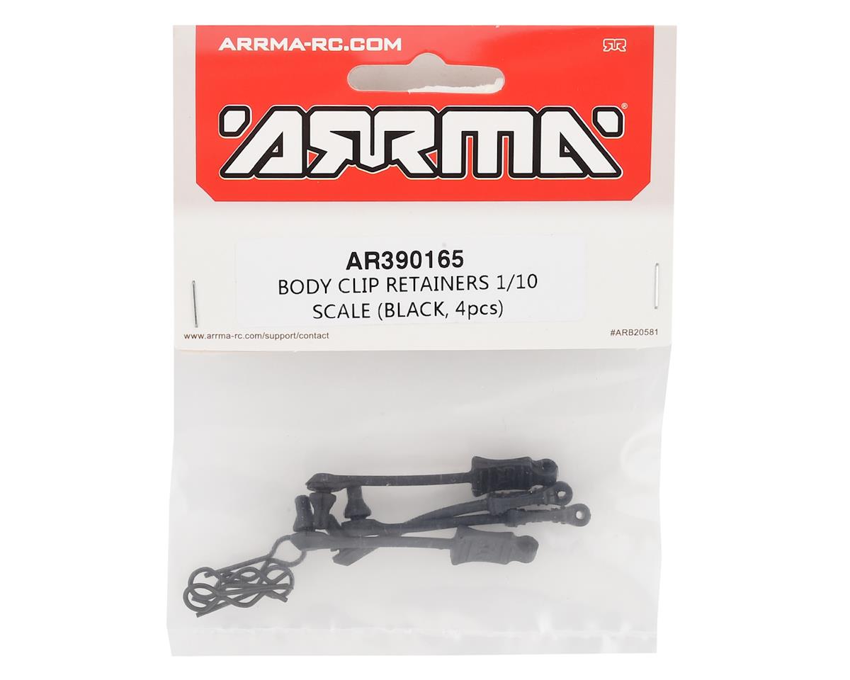 Arrma 1/10 Body Clip Retainer (Black) (4)