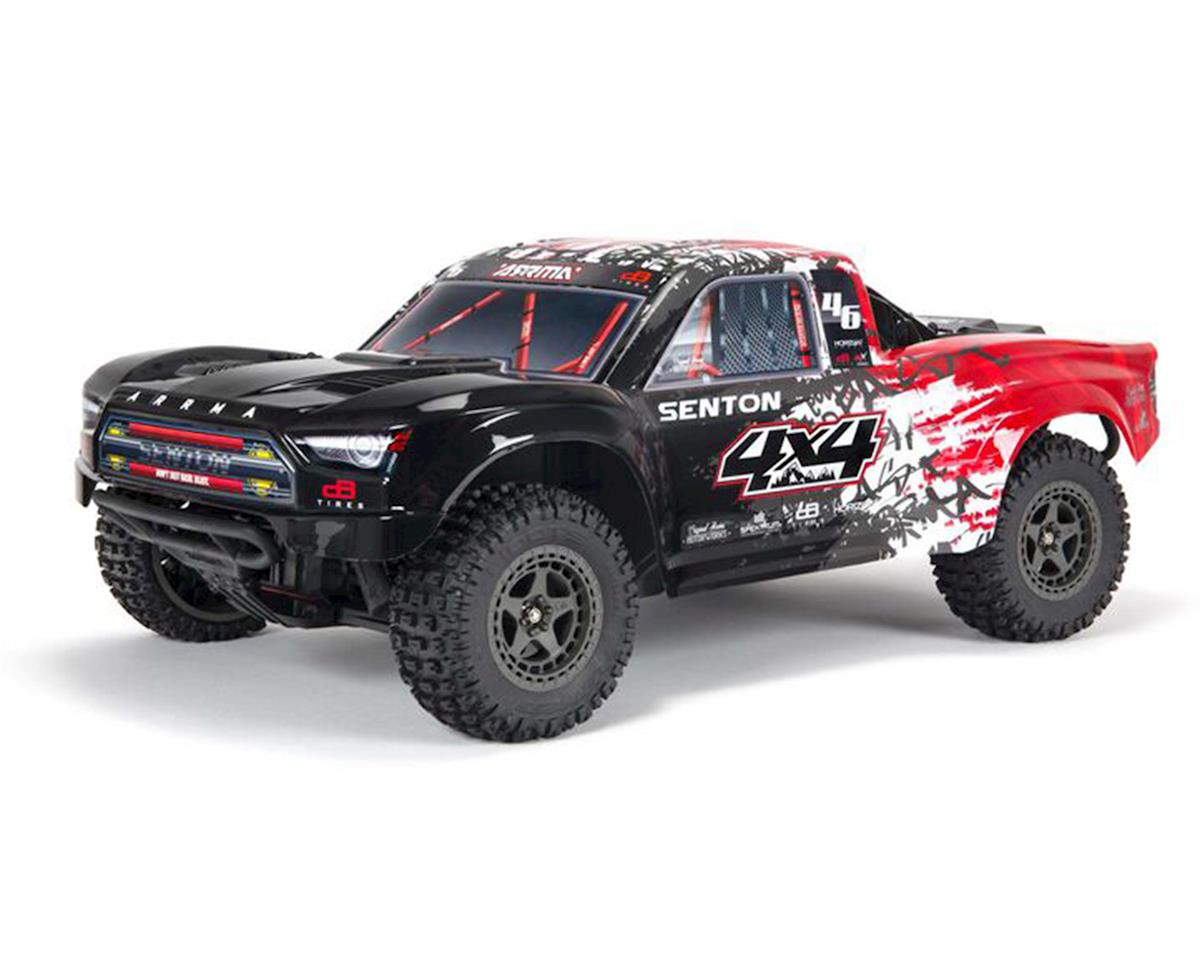 Arrma Senton 4X4 V3 3S BLX 1/10 RTR Brushless Short Course Truck (Red) w/Spektrum SLT3 2.4GHz Radio