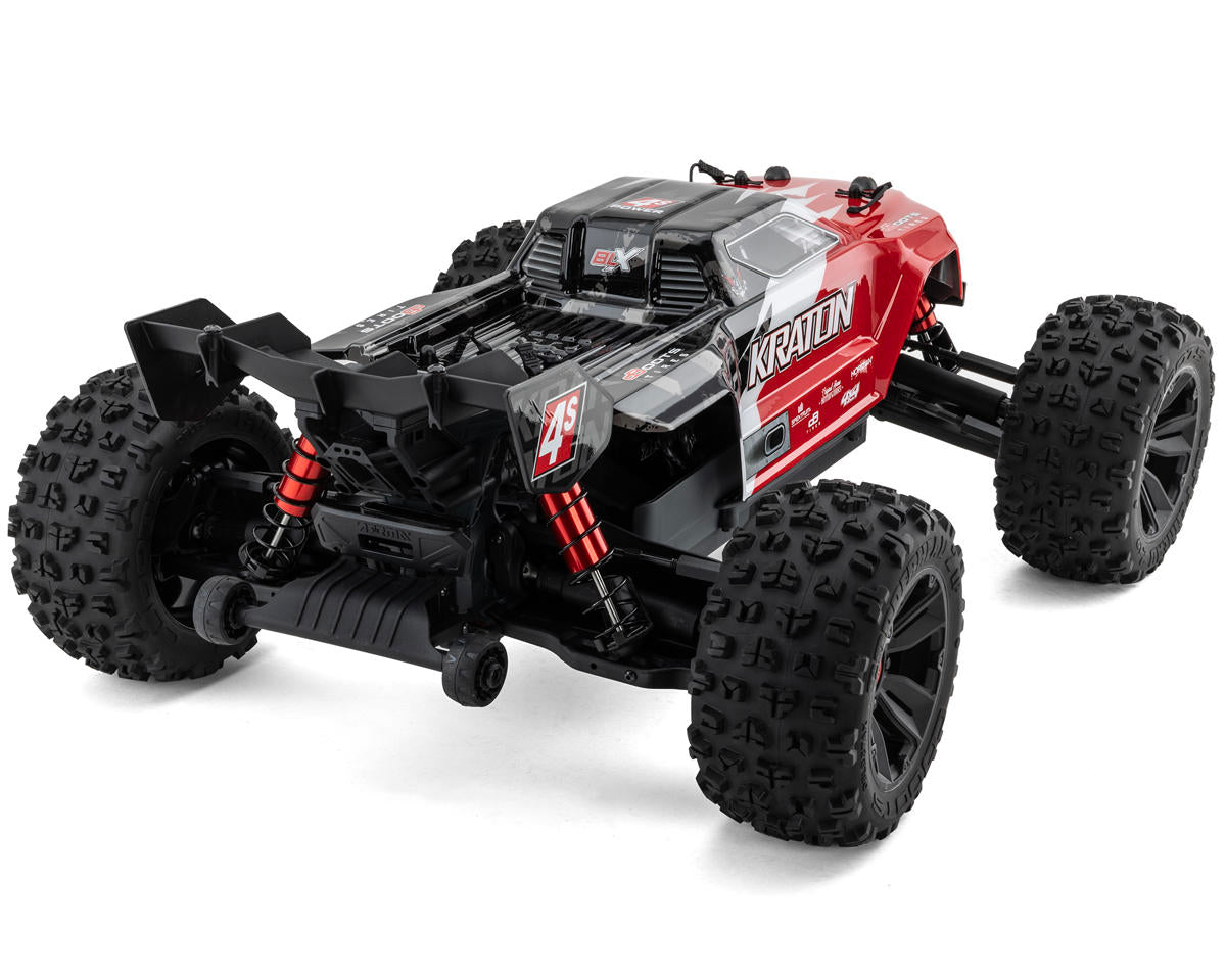 Arrma Kraton 4S V2 BLX RTR 1/10 4WD Brushless Monster Truck (Red) w/SLT3 2.4GHz Radio & Smart ESC