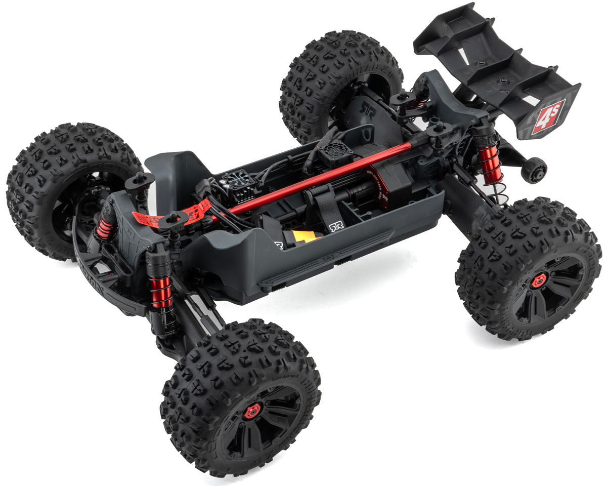 Arrma Kraton 4S V2 BLX RTR 1/10 4WD Brushless Monster Truck (Red) w/SLT3 2.4GHz Radio & Smart ESC