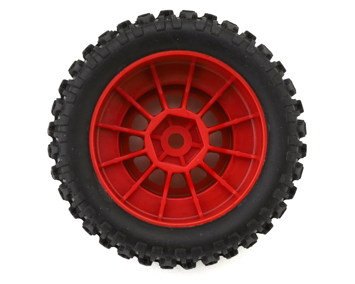 Arrma dBoots 'Fortress' 1/18 Pre-Mounted Off-Road Tire Set (Red) (4)