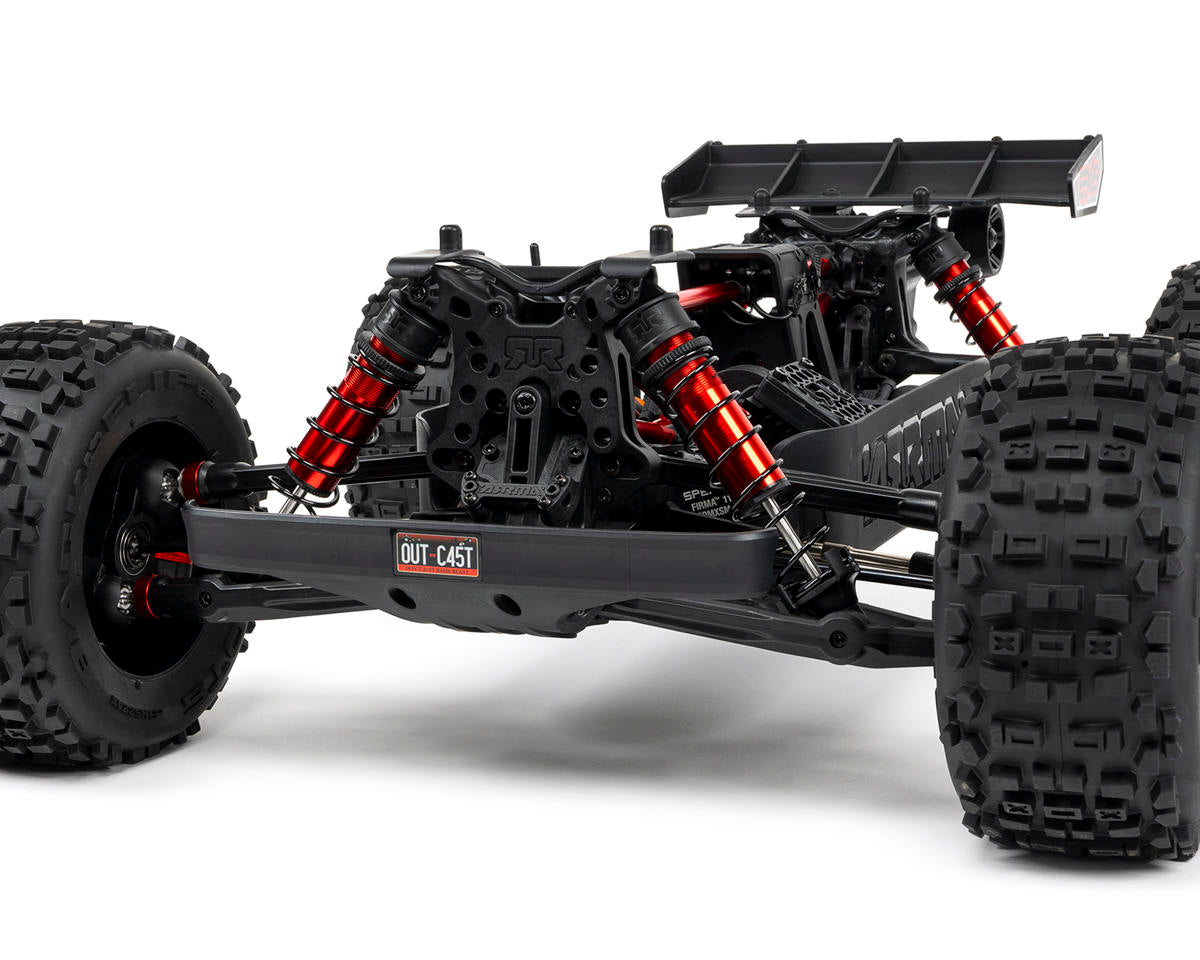 Arrma Outcast 8S BLX EXB Brushless RTR 1/5 4WD Stunt Truck (Black) w/DX3 Radio, Smart ESC & AVC